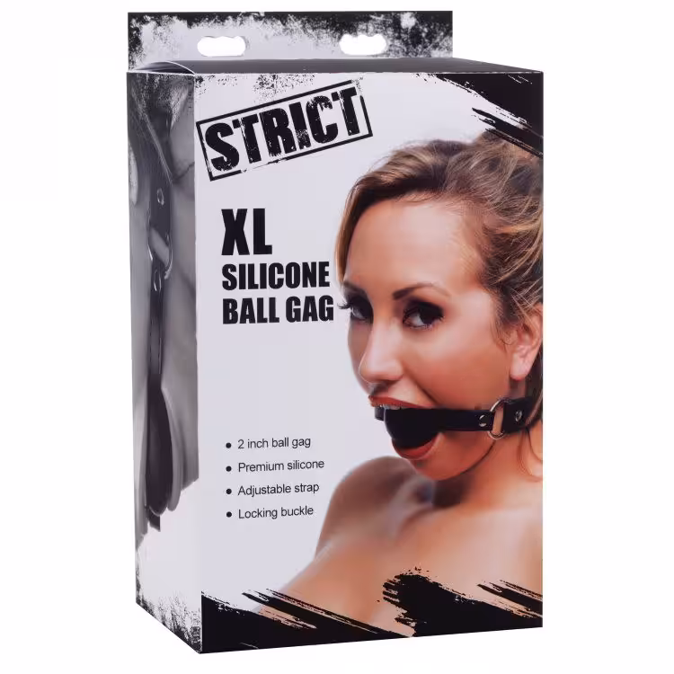 Strict XL Silicone Gag Ball 2 inch image 2