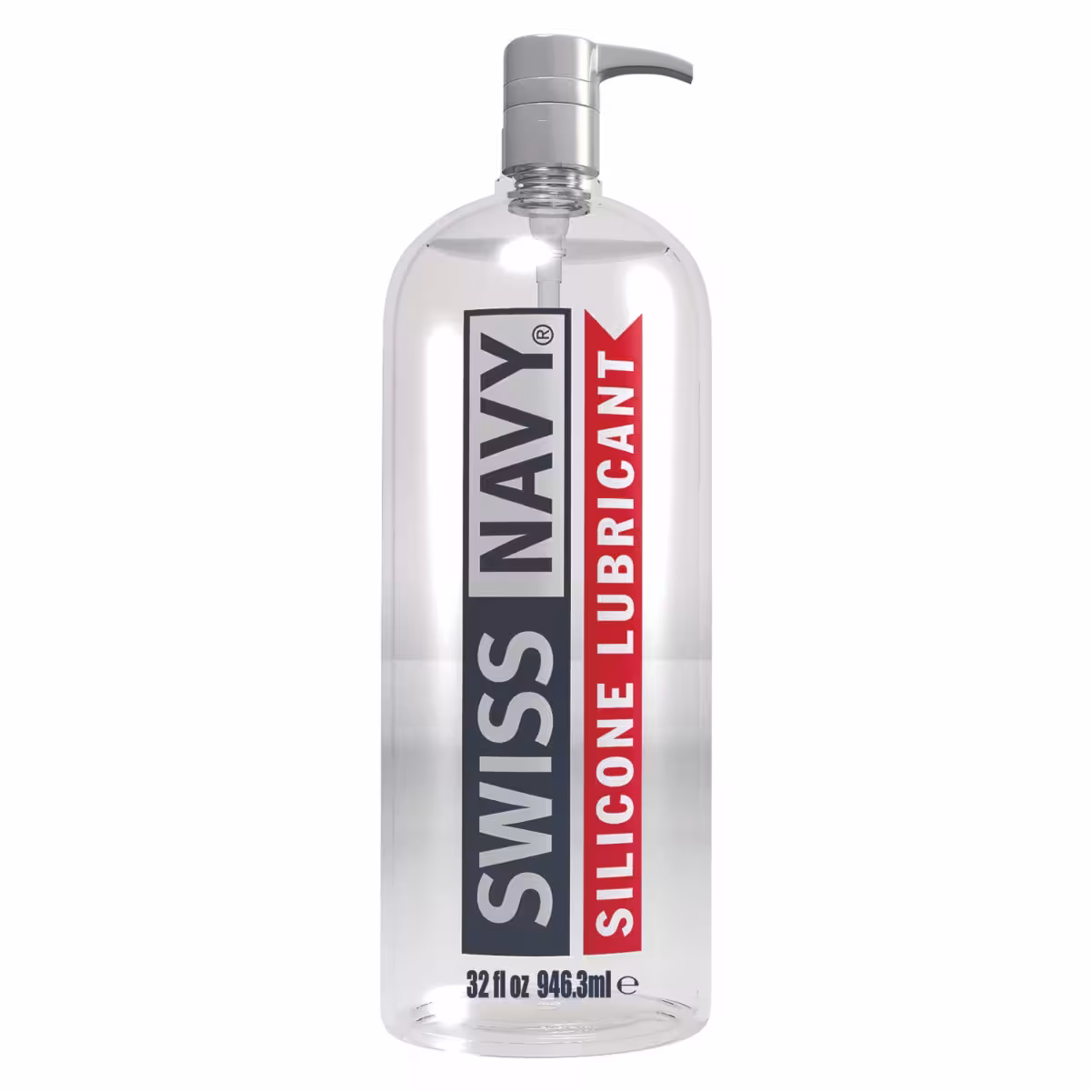 Swiss Navy Silicone Lube 32oz – Long-Lasting, Waterproof Intimate Lubricant