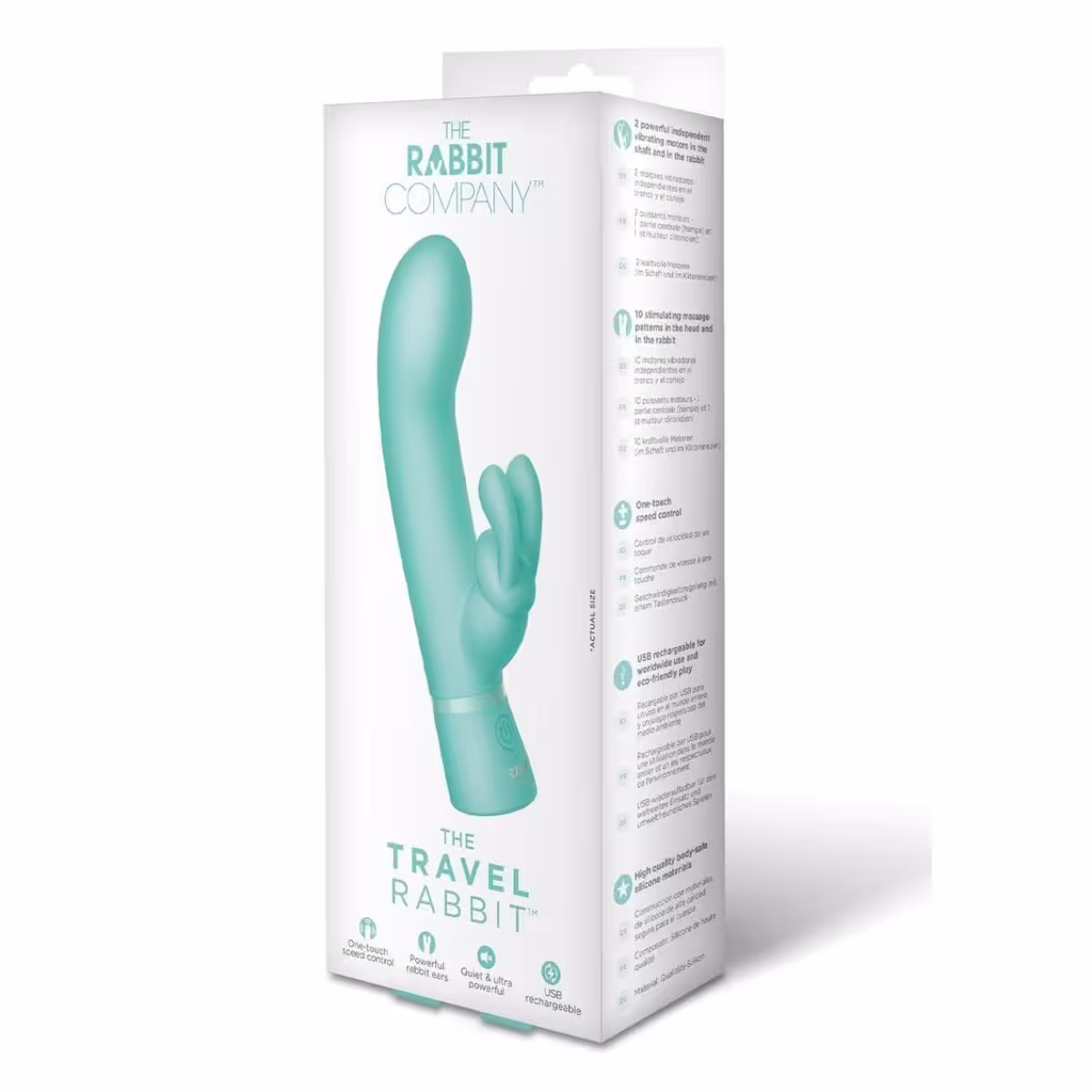 The Travel Rabbit Blue – Ergonomic Vibe for Precise Stimulation image 2