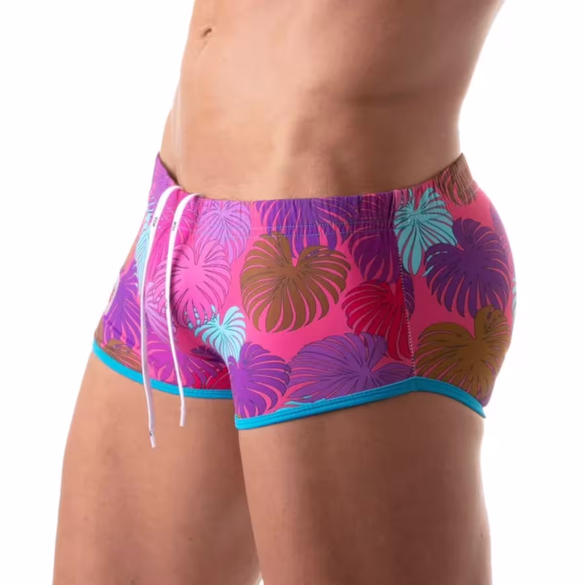 Floral Brazilian Swimsuit Pink - Size : M image 3