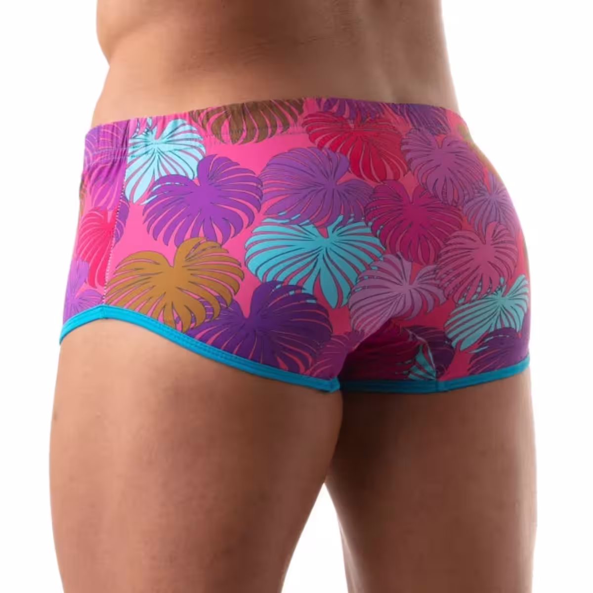 Floral Brazilian Swimsuit Pink - Size : M image 4