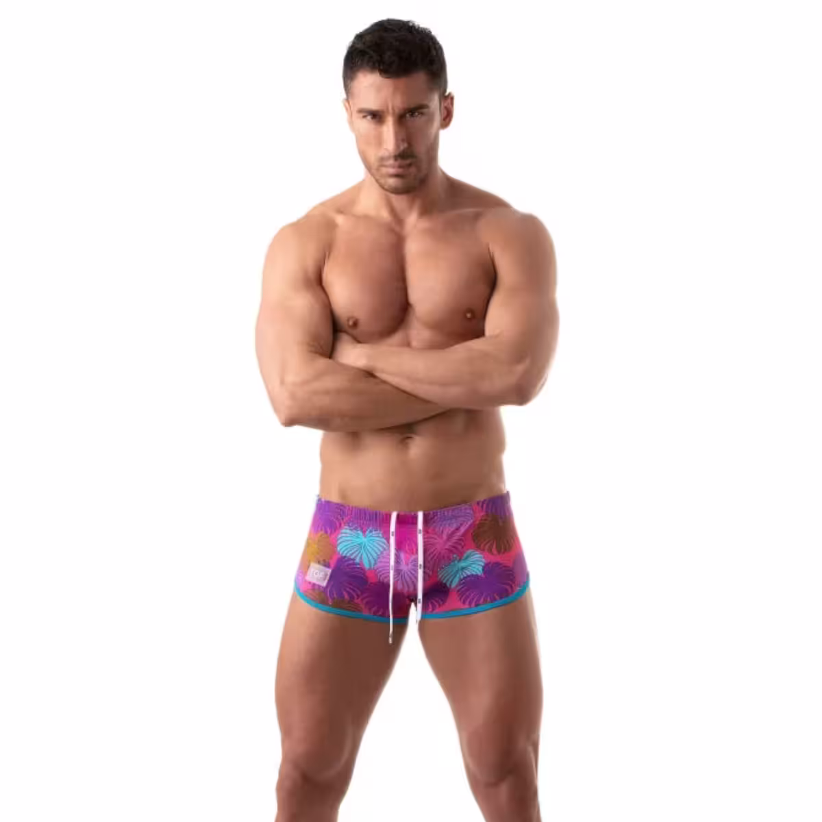 Floral Brazilian Swimsuit Pink - Size : S image 2