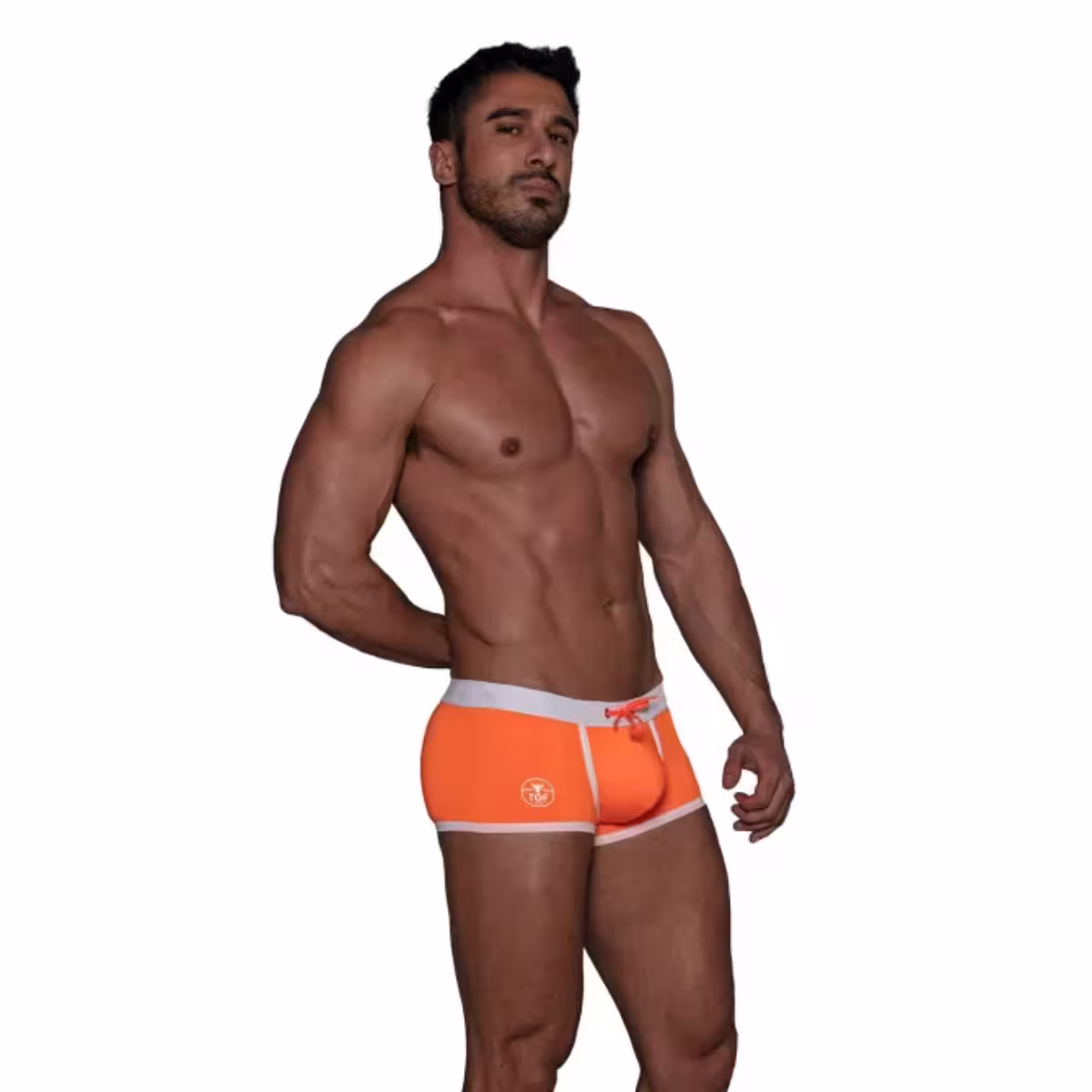 Neon Swim Trunks Orange - Size : M image 2