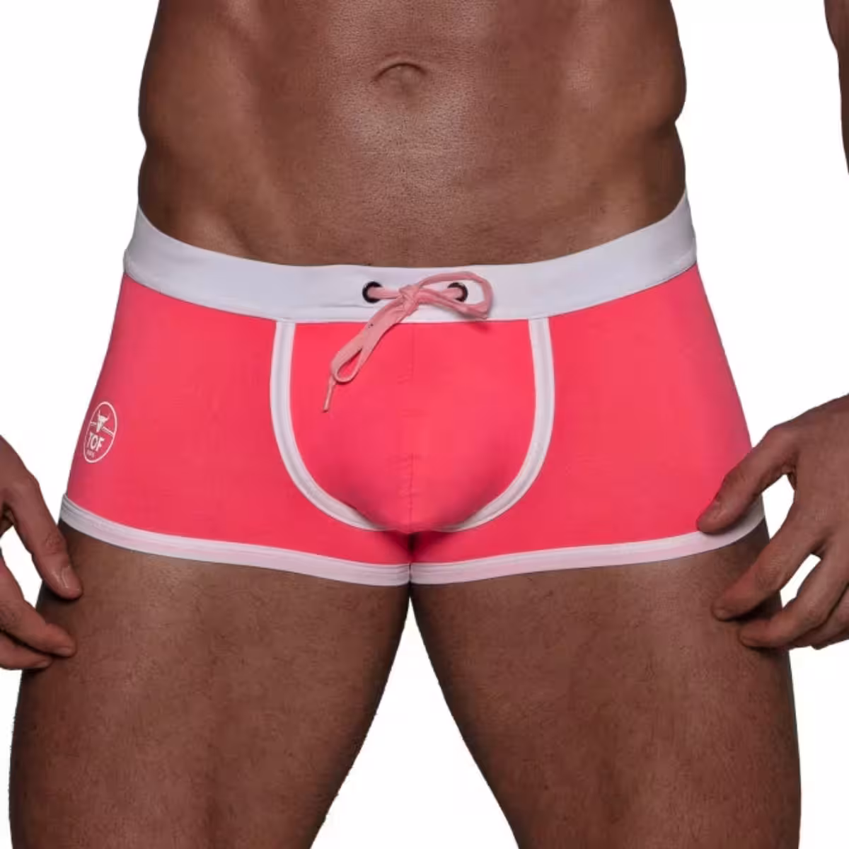 Neon Swim Trunks Pink - Size : M