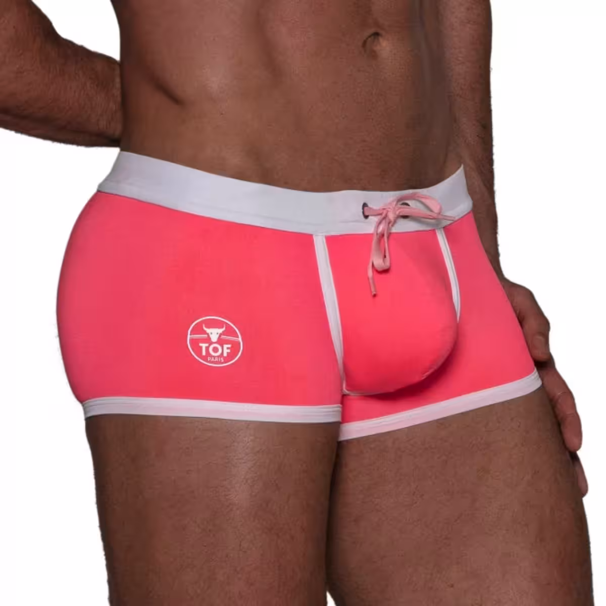 Neon Swim Trunks Pink - Size : M image 3