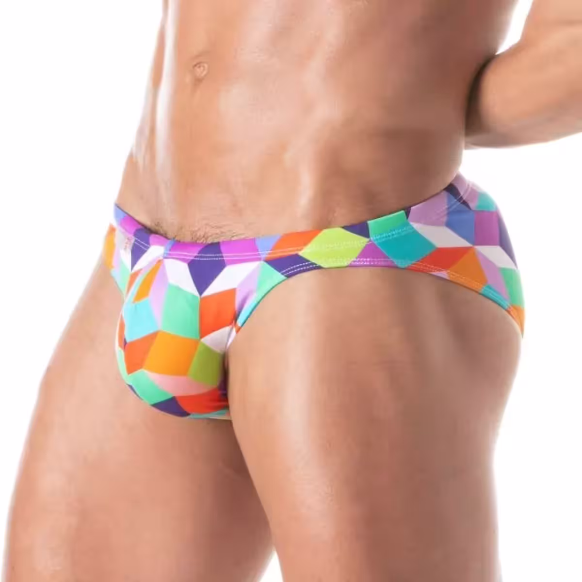 Print Swim Mini Briefs Purple - Size : M image 3