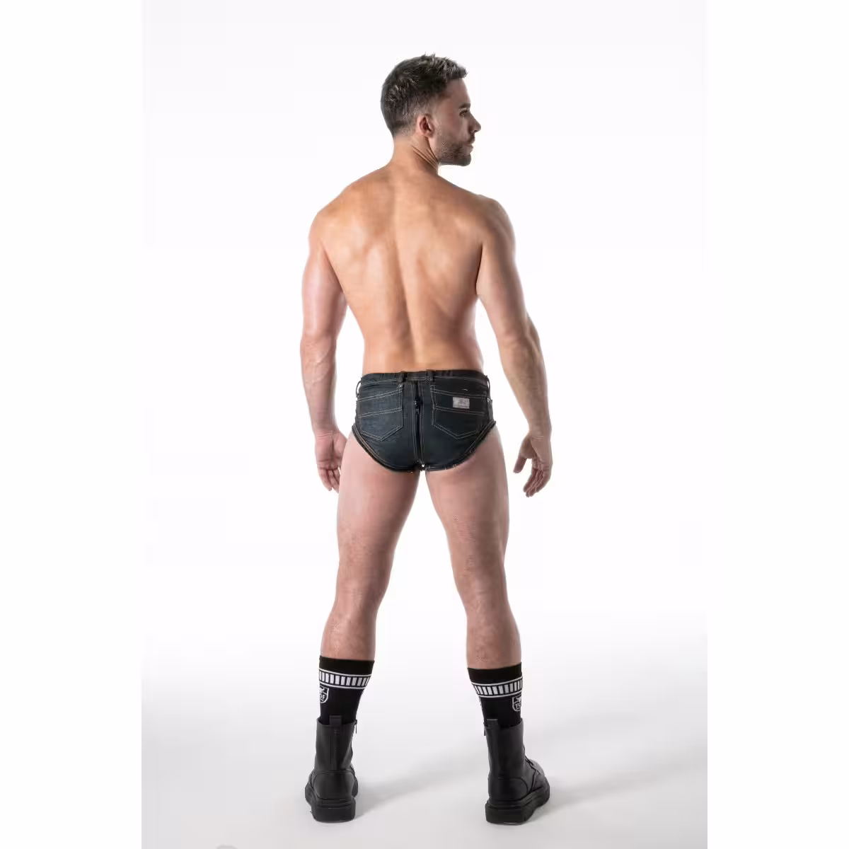 TOF Paris Raw Denim Full-Zip Brief Small image 2