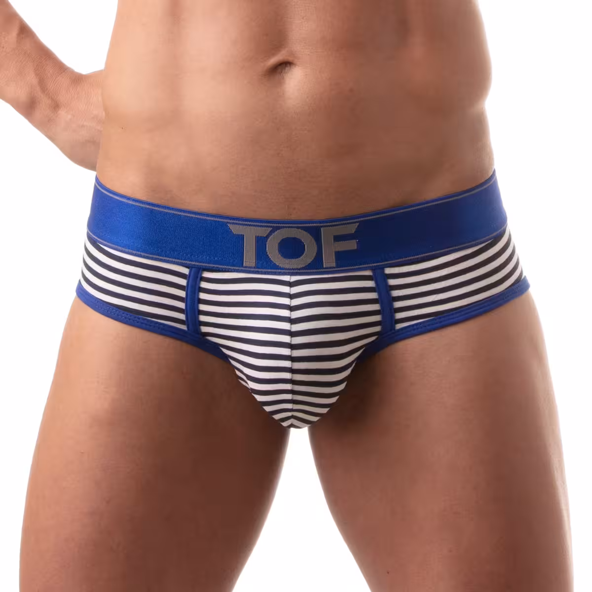 TOF Paris Sailor Briefs Blue Medium – Comfortable Everyday Briefs with Sailor Design