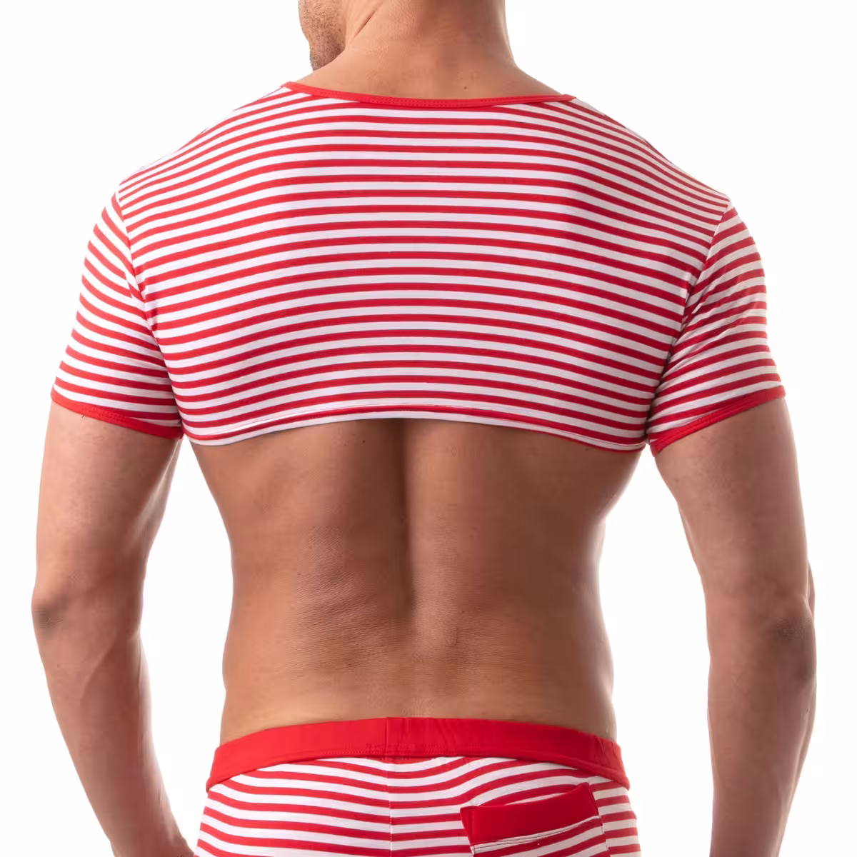 TOF Paris Sailor Crop Top Red X Large | Summer Style & Comfort image 3
