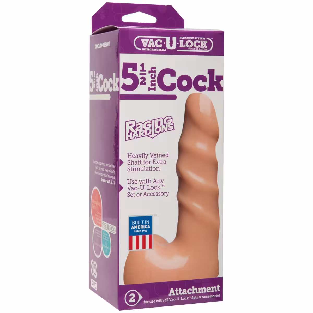 Doc Johnson Cock Raging Hard Ons Vac U Lock 5.5in image 2
