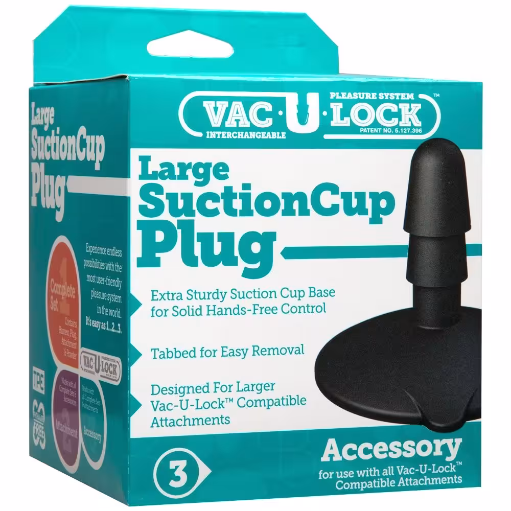 Doc Johnson Vac U Lock Suction Cup Plug Black image 2