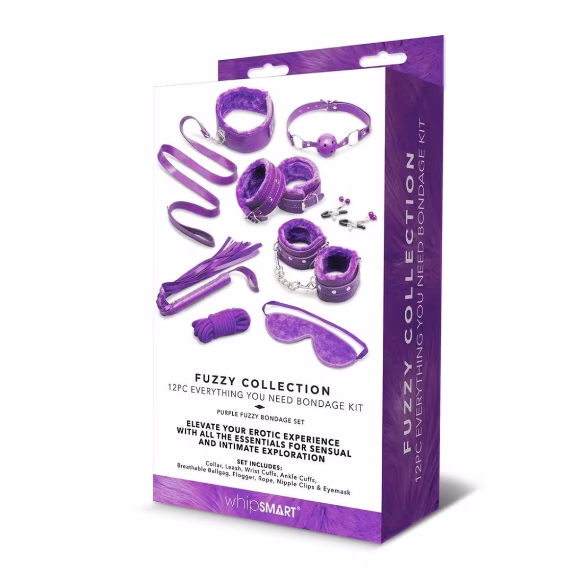 Whipsmart Fuzzy Collection Bondage Kit – 12-Piece Sensual Play Set image 2