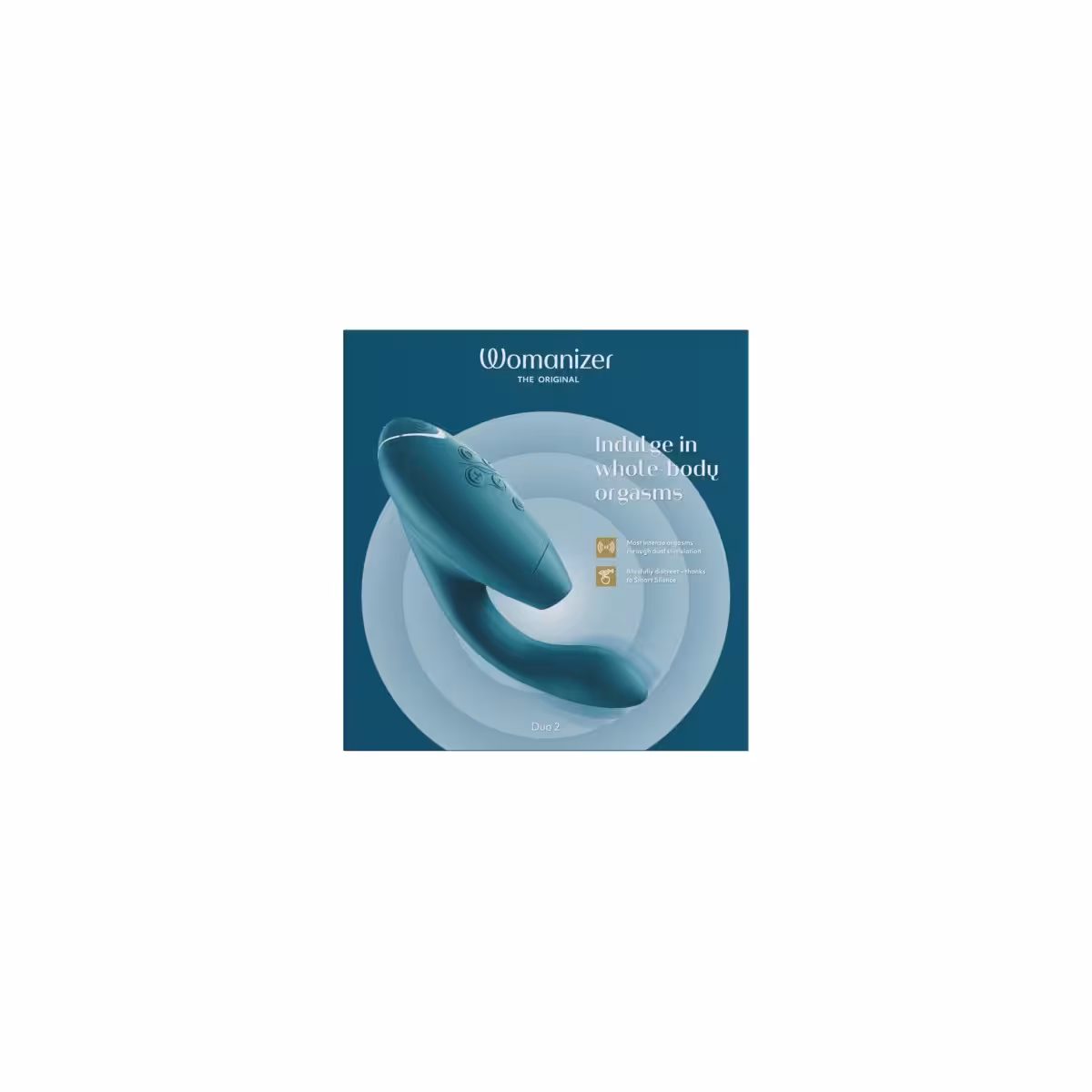 Womanizer Duo 2 Dual Clitoral and G-Spot Stimulator in Petrol