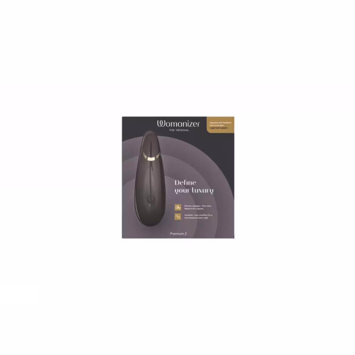 Womanizer Premium 2 Clitoral Stimulator Black image 2