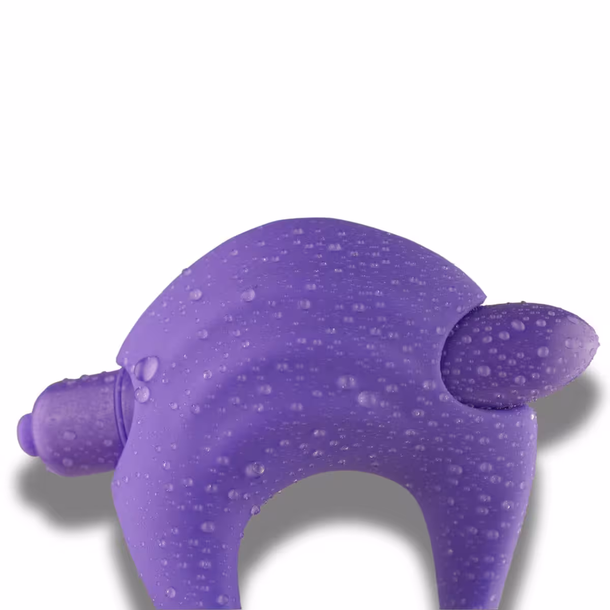 You Love Me Give Me Bunny Vibrator & Cock Ring Set Purple image 4