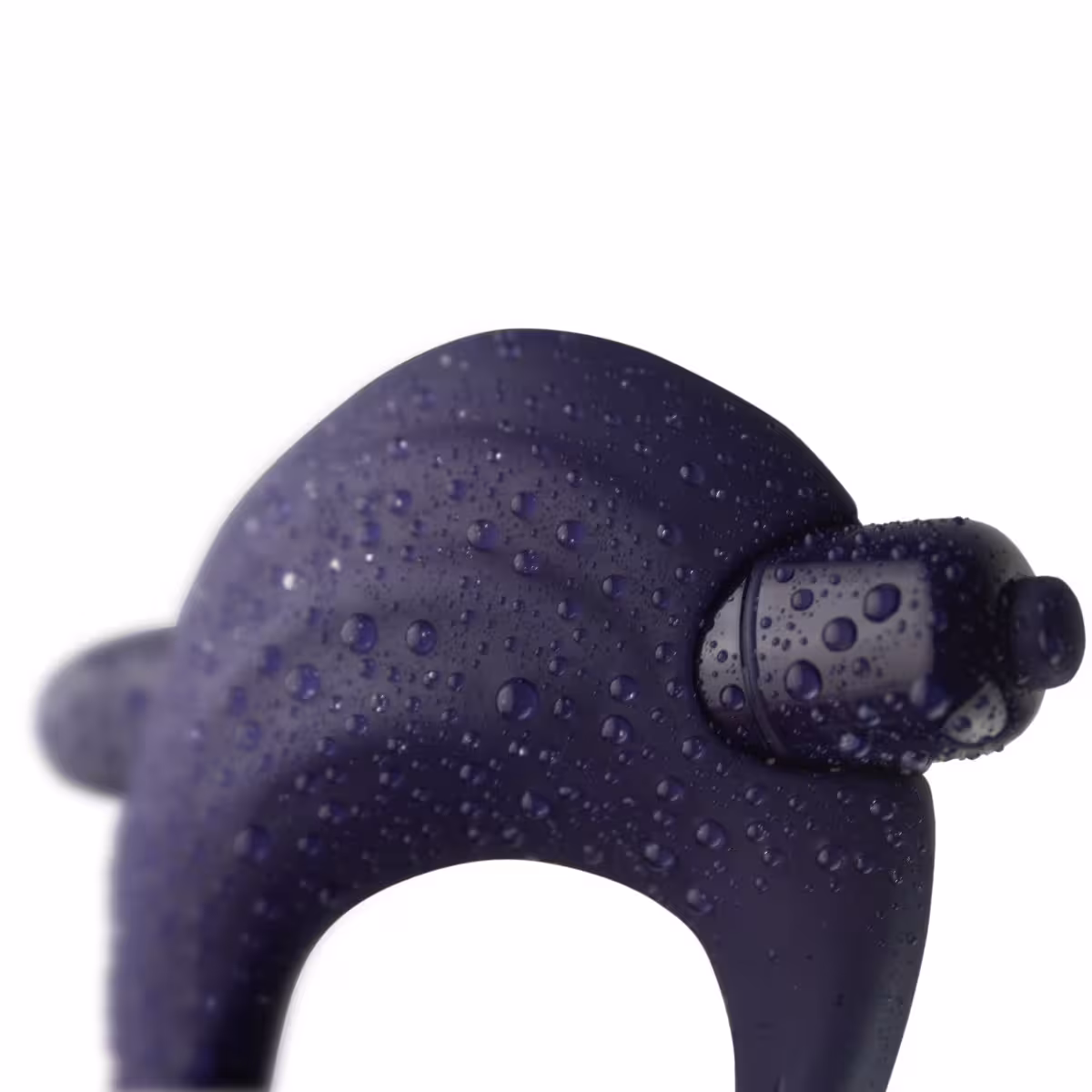 You Love Me Hold Me Vibrating Cock Ring Navy Blue image 3