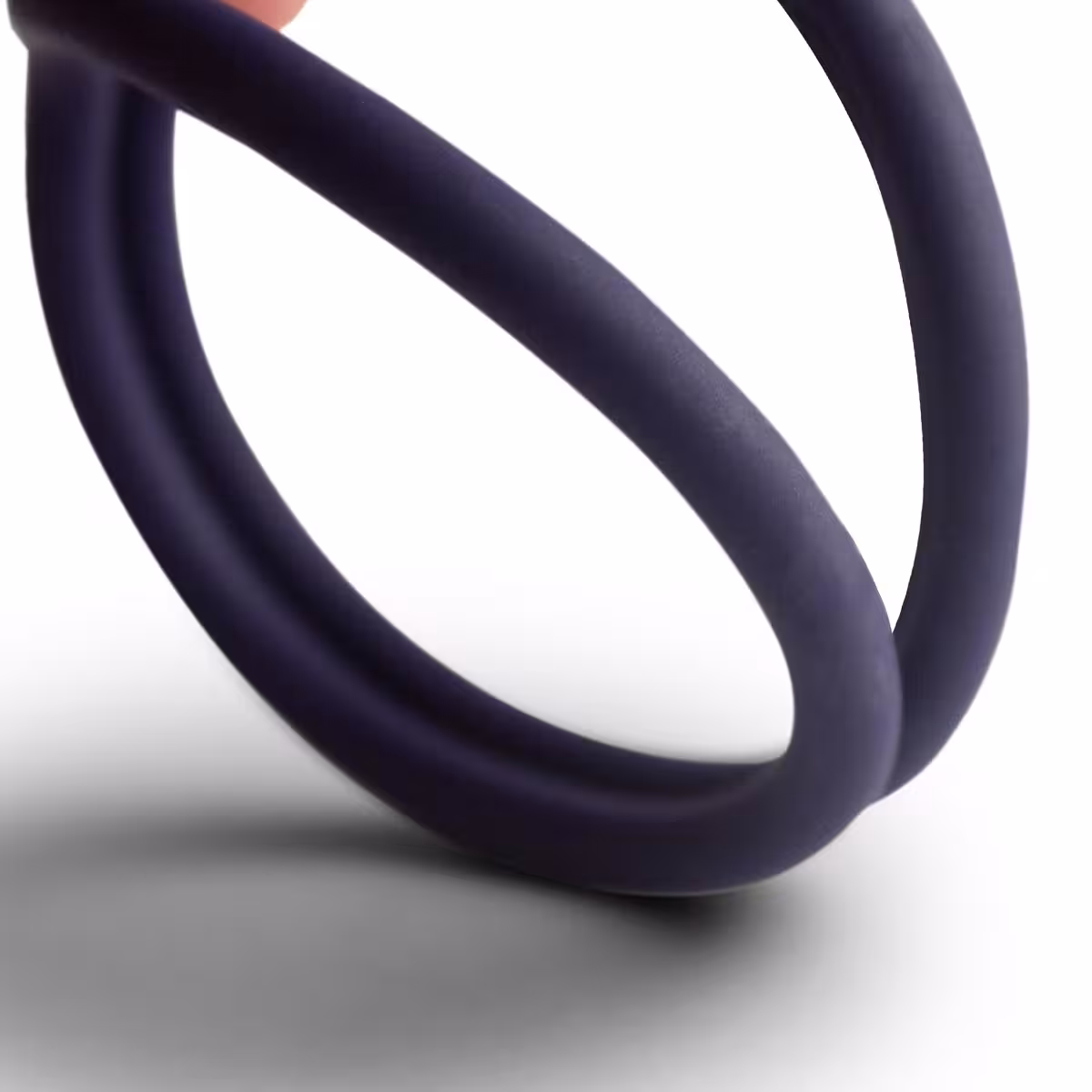 You Love Me You & Me Double Stamina Cock Ring Blue image 3