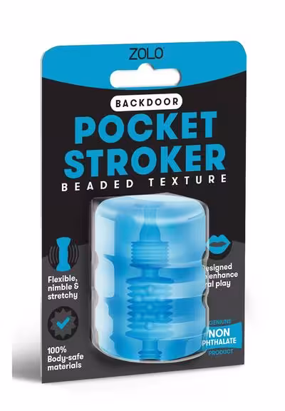 Zolo Backdoor Pocket Stroker Blue image 2