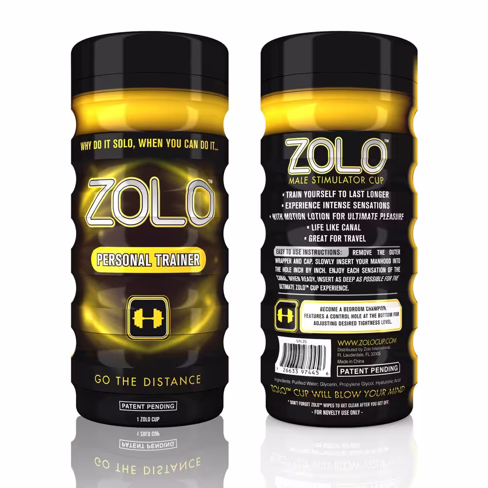 Zolo Personal Trainer Cup Black/Yellow image 2