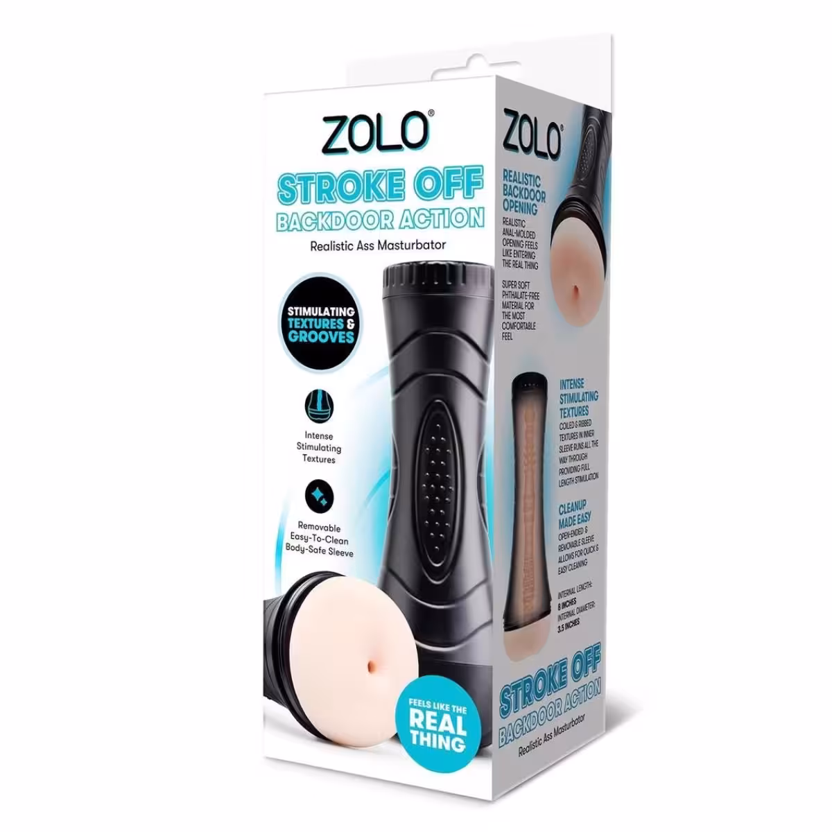 Zolo Stroke Off Backdoor Action – Lifelike Anal Stimulator for Adults image 2