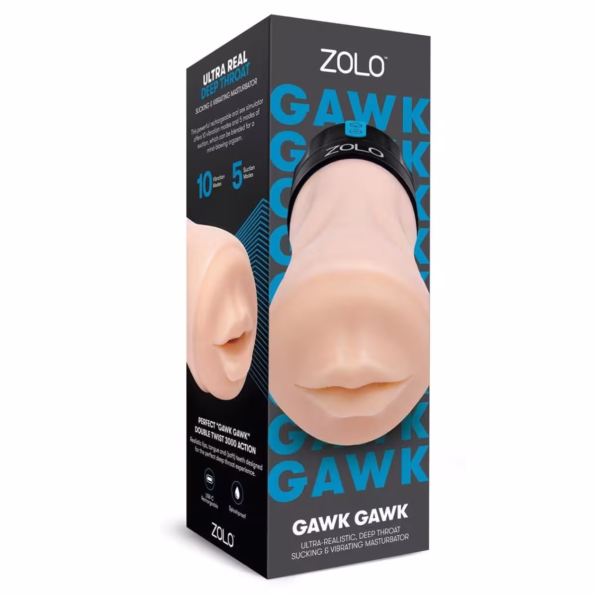 Zolo Vibrating Deep Throat Gawk Gawk Blowout image 2
