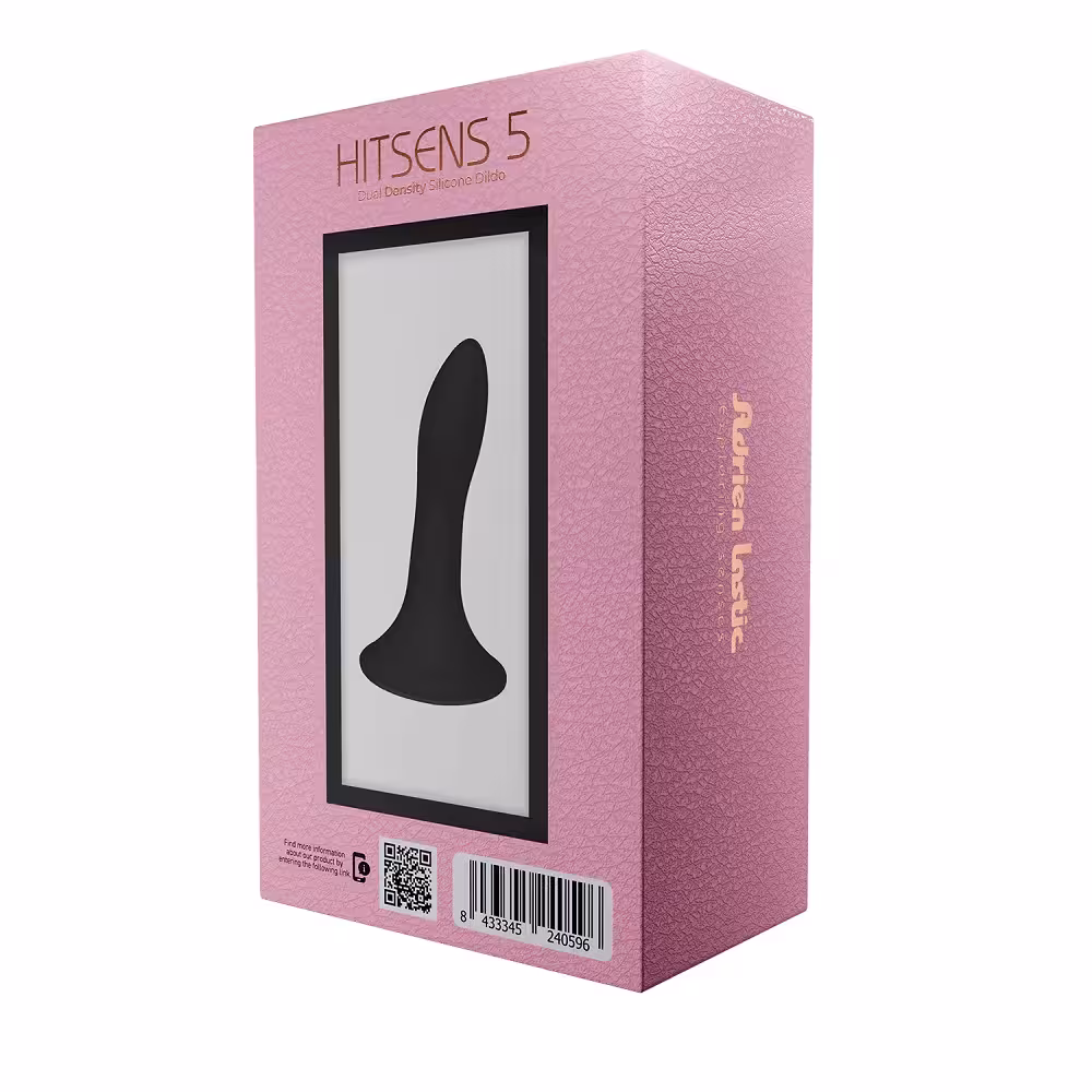 Adrien Lastic Cushioned Core Suction Cup Silicone Dildo 5 Inch image 2