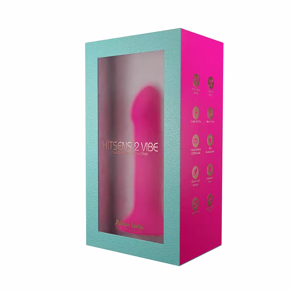 Adrien Lastic Dual Density Cushioned Core Vibrating Suction Cup Silicone Dildo 6.5 Inch image 2