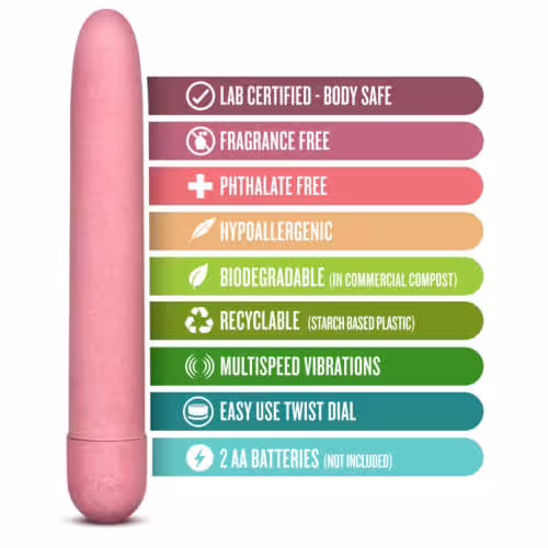 Gaia Biodegradable Eco Vibrator Pink image 6