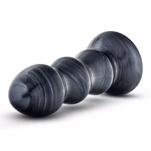 Jet Black Jack Large Ribbed Butt Plug 7 inches image 3