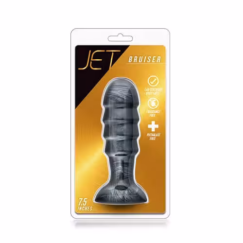 Jet Bruiser Large Ridged Butt Plug 7.5 Inches image 2