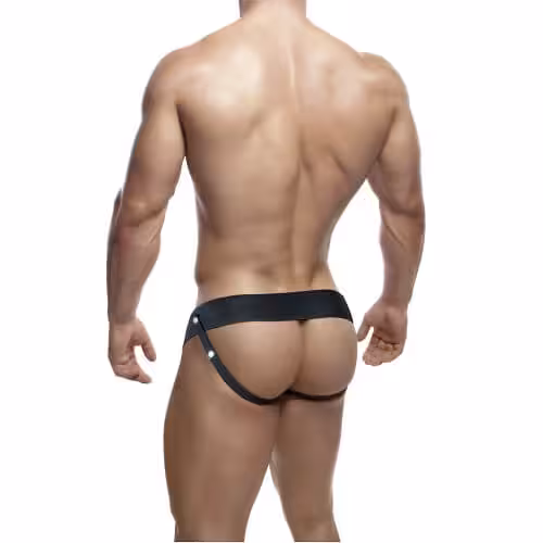 Unisex Hollow Strap-On 6 Inch Black image 2