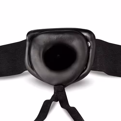 Unisex Hollow Strap-On 6 Inch Black image 3