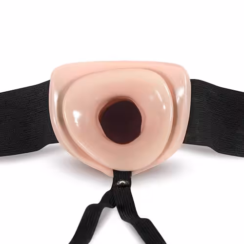Unisex Hollow Strap-On 6 Inch Vanilla image 4