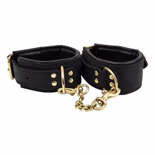 Bound Noir Nubuck Leather Slim Wrist Cuffs image 3