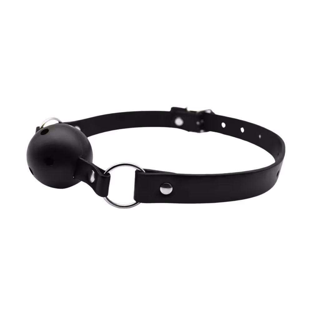 Bound to Play Breathable Ball Gag Black image 3