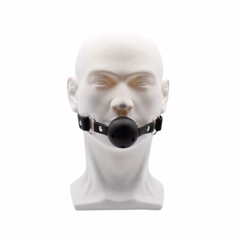 Bound to Play Breathable Ball Gag Black image 4