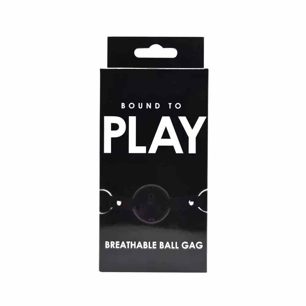 Bound to Play Breathable Ball Gag Black image 5