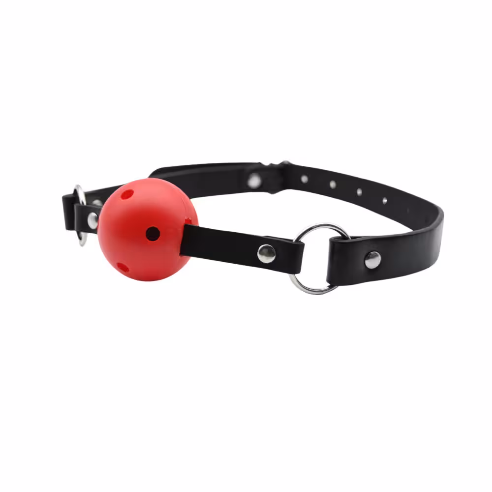 Bound to Play Breathable Ball Gag Red image 2