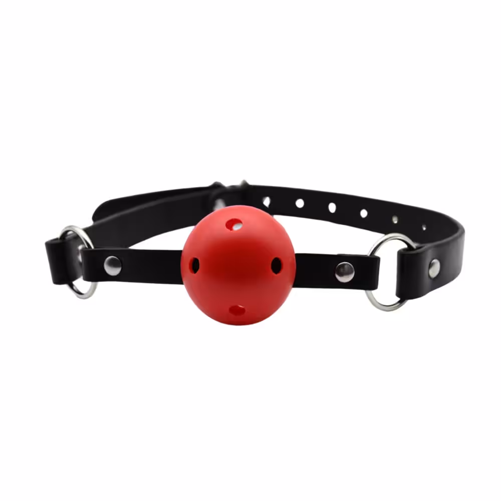 Bound to Play Breathable Ball Gag Red image 3