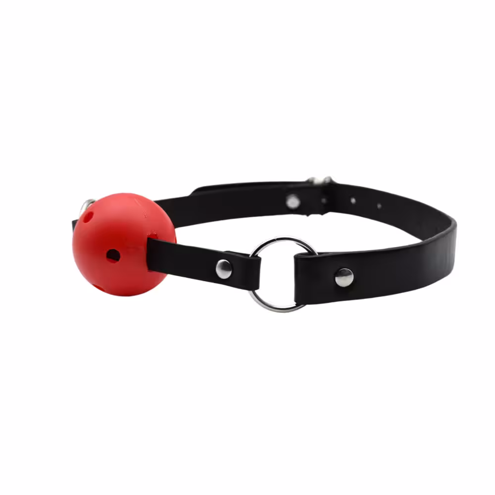 Bound to Play Breathable Ball Gag Red image 4