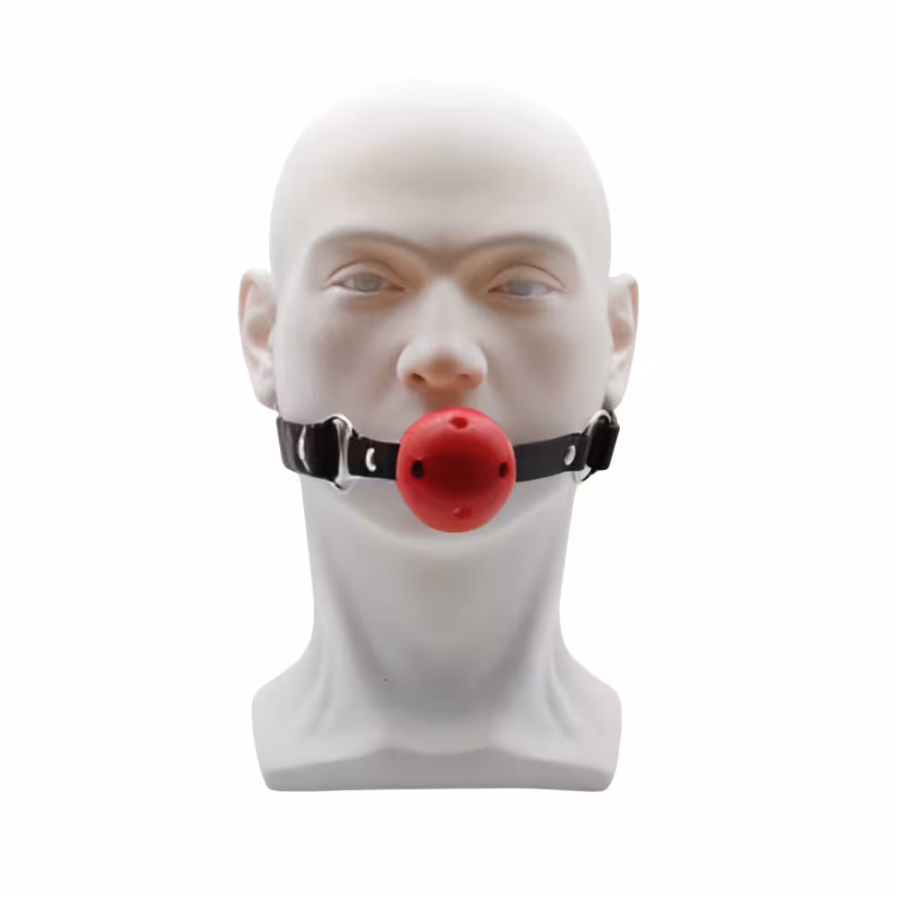 Bound to Play Breathable Ball Gag Red image 5
