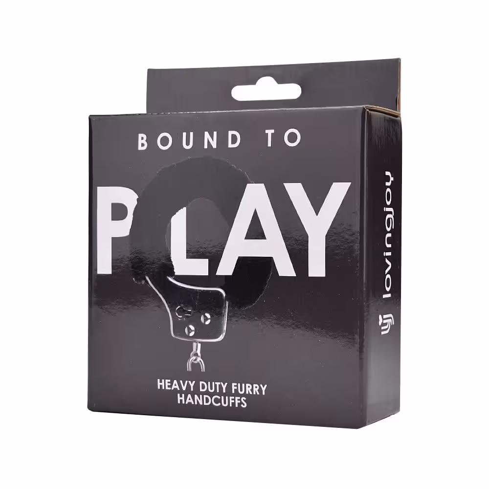 Bound to Play. Heavy Duty Furry Handcuffs Black image 6