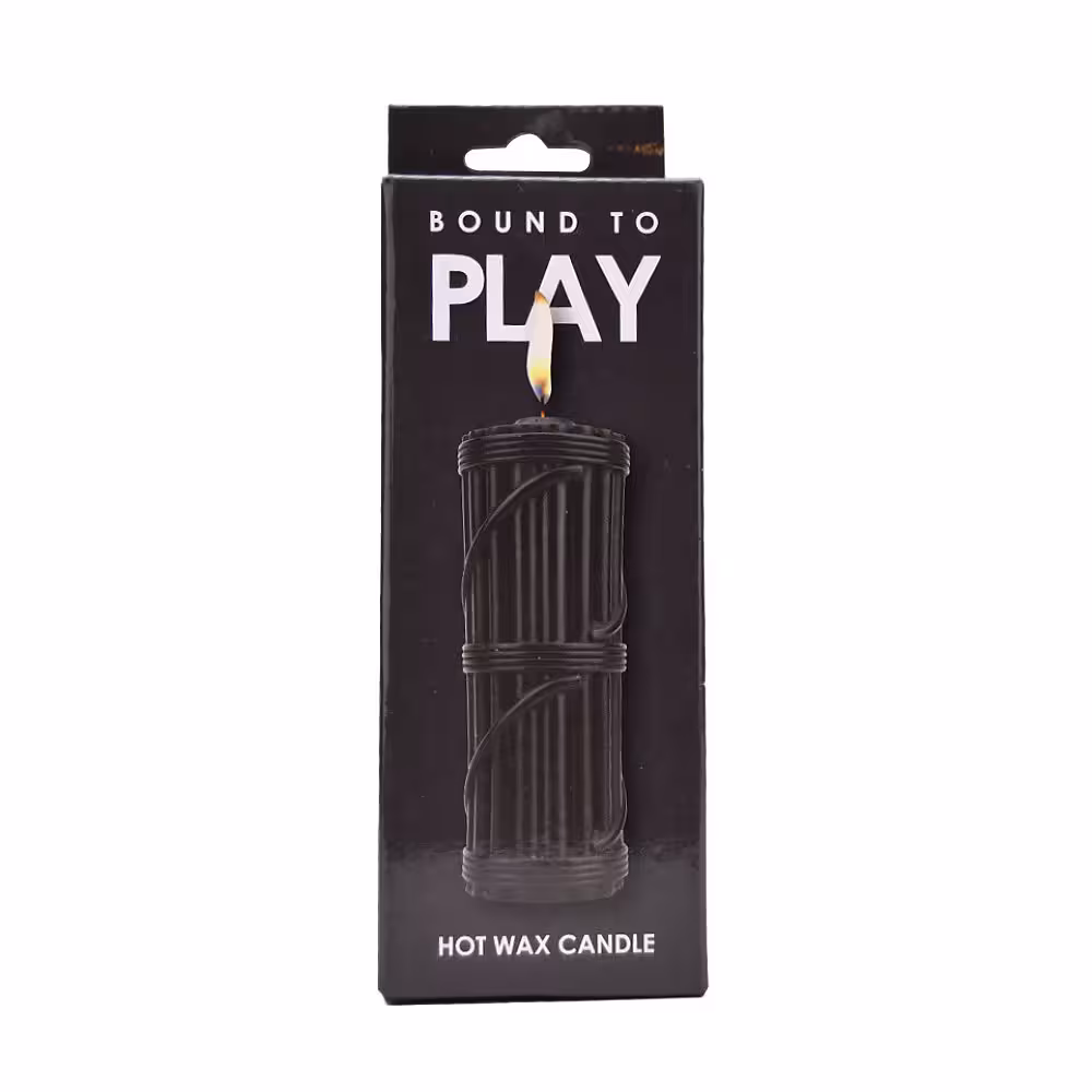 Bound to Play. Hot Wax Candle Black image 2