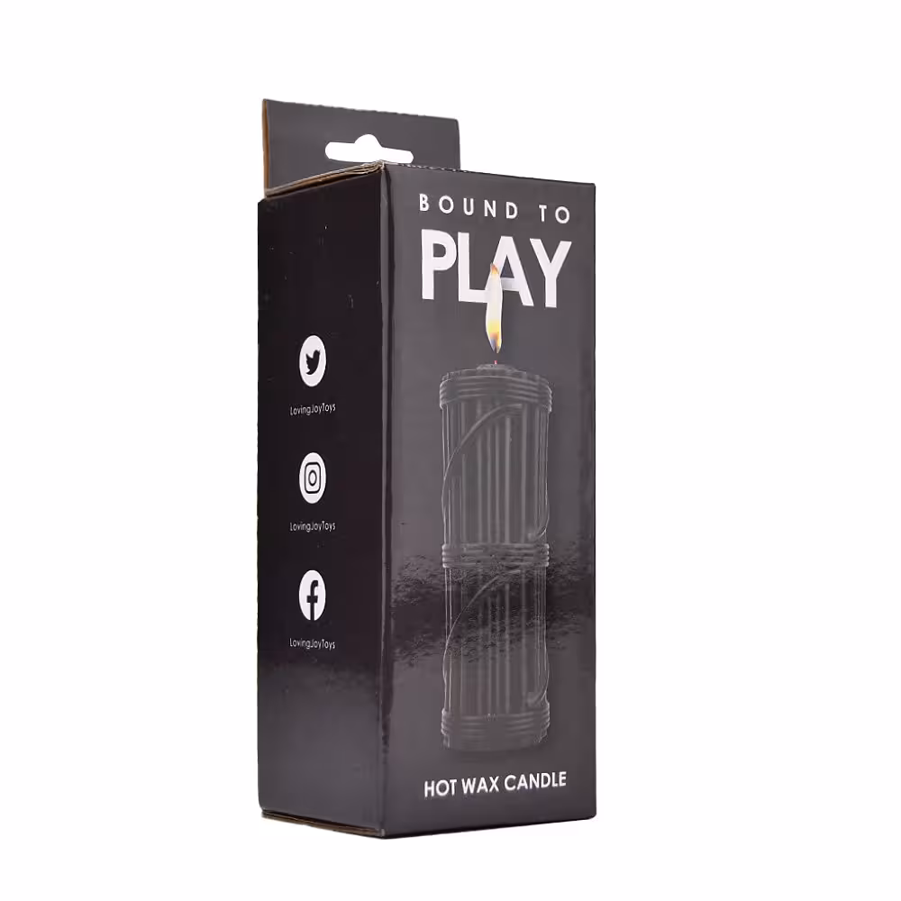Bound to Play. Hot Wax Candle Black image 3