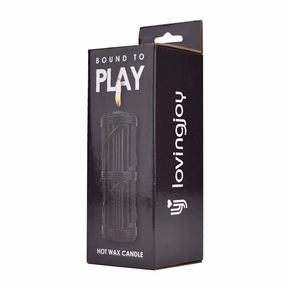 Bound to Play. Hot Wax Candle Black image 4