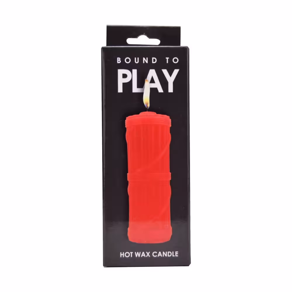 Bound to Play. Hot Wax Candle Red image 2