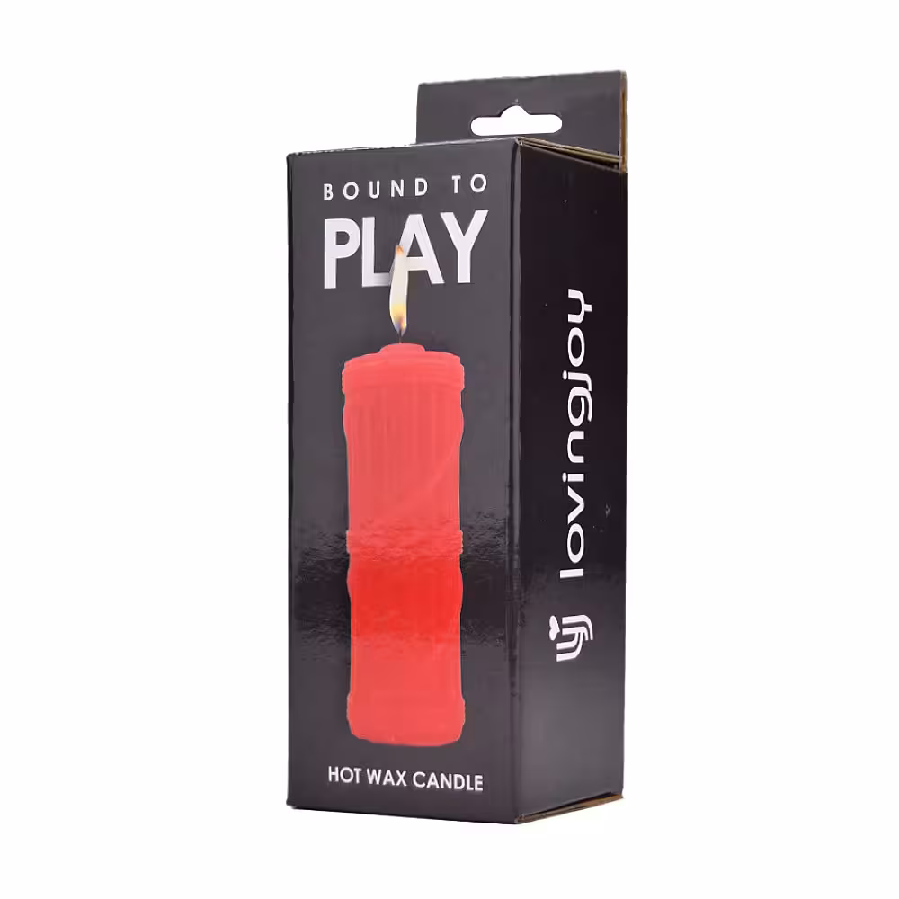 Bound to Play. Hot Wax Candle Red image 3