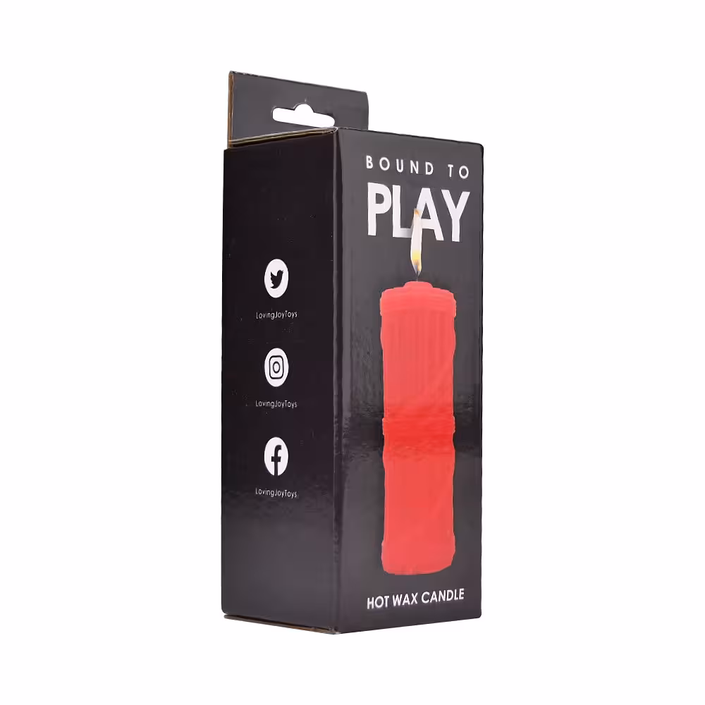 Bound to Play. Hot Wax Candle Red image 4