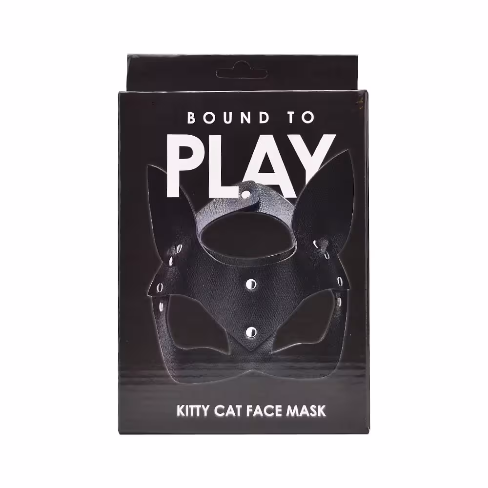 Bound to Play Kitty Cat Face Mask Black image 3