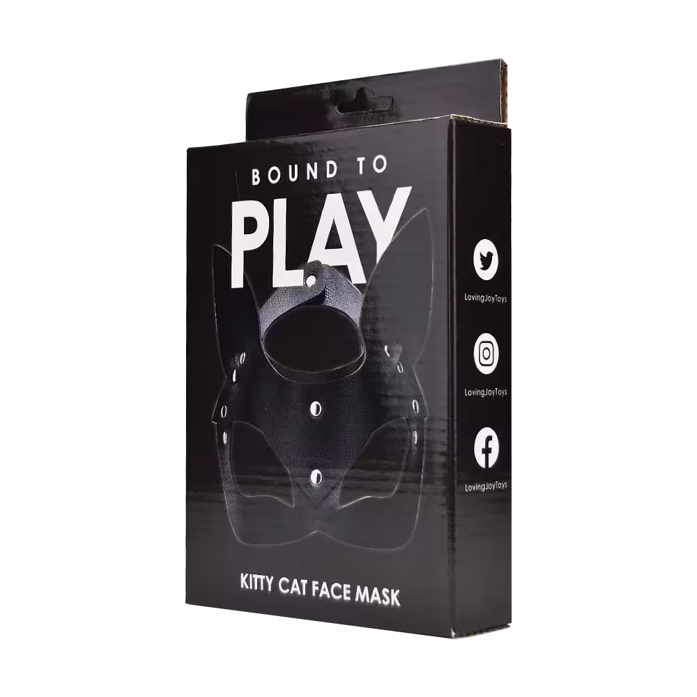 Bound to Play Kitty Cat Face Mask Black image 4